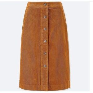 Uniqlo - Corduroy Midi Skirt